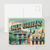 New Orleans Briefkaart (Voorkant / Achterkant)