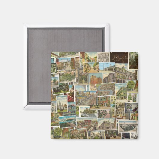 New Orleans  briefkaart collage magneet (Voorkant / Achterkant)