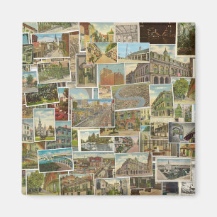 New Orleans  briefkaart collage magnet