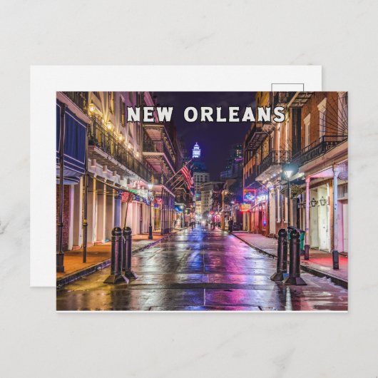 New Orleans Briefkaart Souvenir (Voorkant / Achterkant)