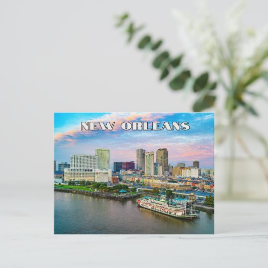 New Orleans Briefkaart Travel Souvenir (Staand voorkant)