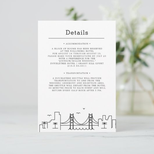 New Orleans bruiloft | Gegevens van bezoeker Kaart (Staand voorkant)