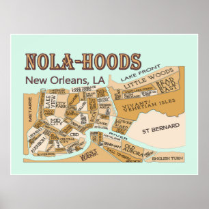 New Orleans Buren, NOLA-HOODS Poster
