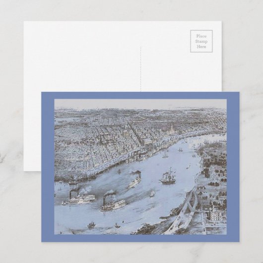 New Orleans, Burgeroorlog Briefkaart (Voorkant / Achterkant)