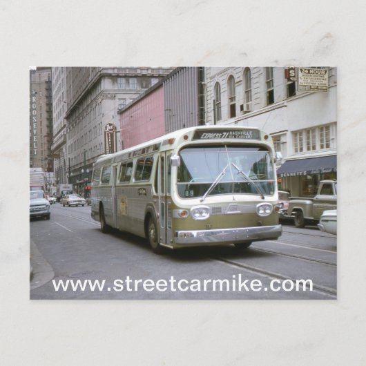 New Orleans Bus 1 Briefkaart (Voorkant)