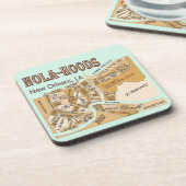 New Orleans Buurt Map, NOLA_HOODS Bier Onderzetter (Linkerzijde)