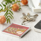 New Orleans Buurt Map, NOLA_HOODS Sleutelhanger (Zijkant)