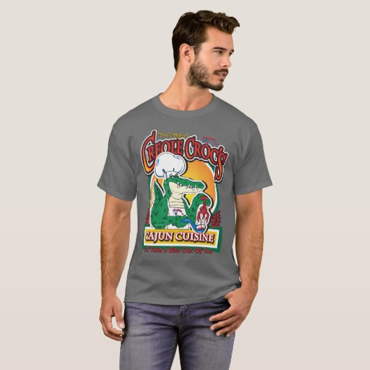 New Orleans Cajun Crocodile T-shirt (Voorkant volledig)