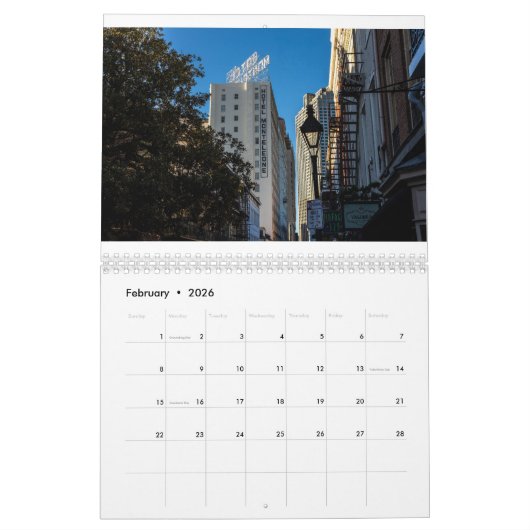 New Orleans Calendar Kalender (Feb 2026)