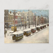 New Orleans Canal St Snow 1895 Briefkaart (Voorkant)
