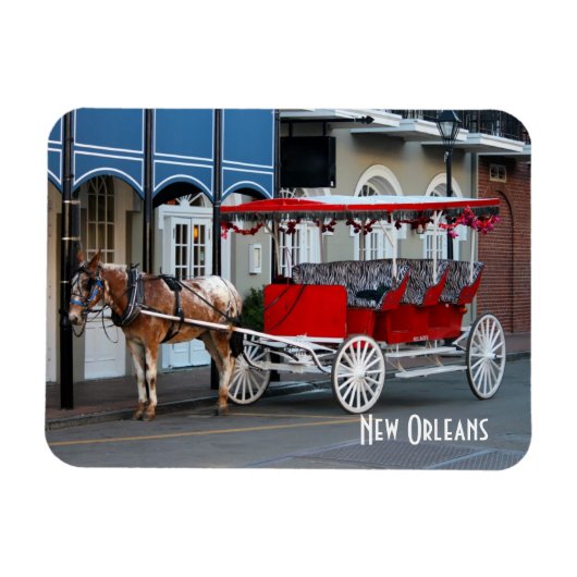 New Orleans Carriage Ride Magneet (Horizontaal)