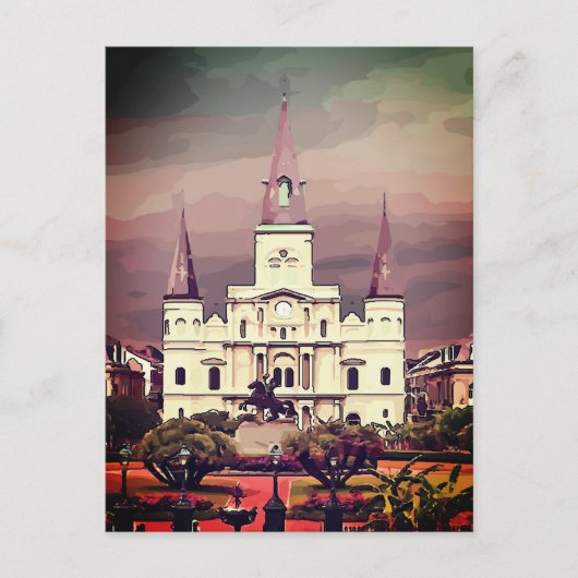 New Orleans Cathedral Briefkaart (Voorkant)