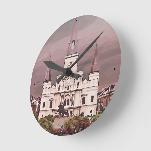 New Orleans Cathedral Ronde Klok (Hoek)