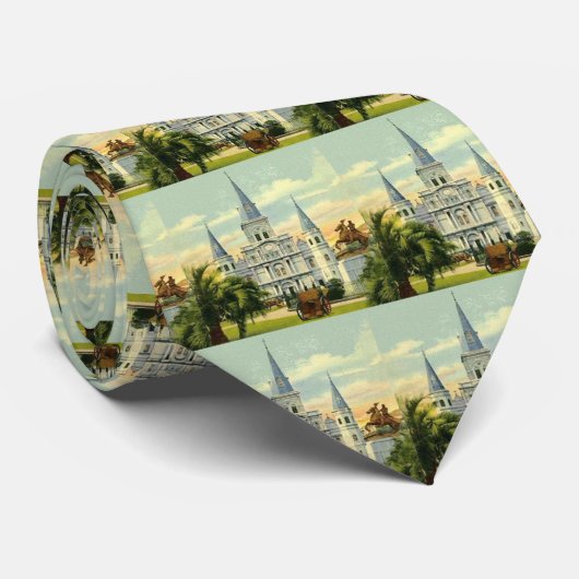 New Orleans Cathedral Stropdas (Opgerold)