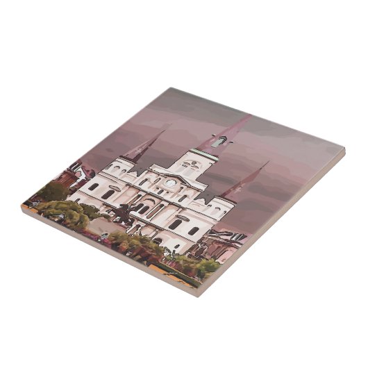 New Orleans Cathedral Tegeltje (Zijkant)