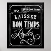 New Orleans Chalkboard Poster (Voorkant)