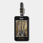 New Orleans Chic: Mode samenleving Bagagelabel (Voorkant verticaal)