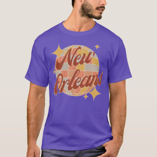 New Orleans City Discobal Retro  Style TS T-shirt