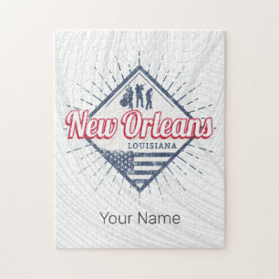 New Orleans City Louisiana Verenigde Staten Vintag Legpuzzel