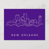 New Orleans City Skyline Briefkaart (Voorkant)
