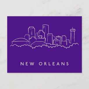 New Orleans City Skyline Briefkaart