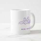 New Orleans City Skyline Grote Koffiekop (Voorkant rechts)