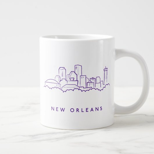 New Orleans City Skyline Grote Koffiekop (Rechts)