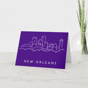 New Orleans City Skyline Kaart