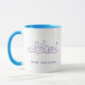 New Orleans City Skyline Mok (Links)