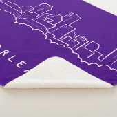 New Orleans City Skyline Sherpa Deken (3/4)