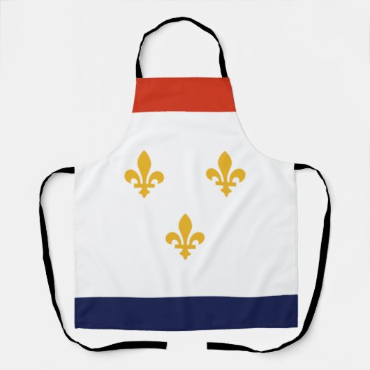 New Orleans City vlag Apron Schort (Voorkant)