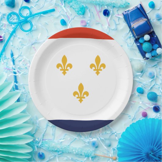 New Orleans City vlag Papieren Bordje (Feest)