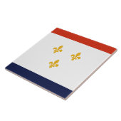 New Orleans City vlag Tegeltje (Zijkant)