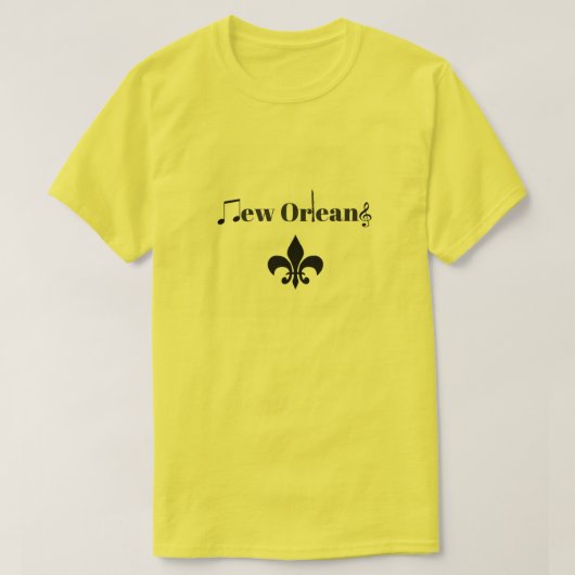 New Orleans Clarinet Jazz Music Thed Shirt (Design voorkant)