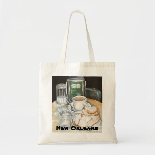 New Orleans Coffee en Beignets Bag Tote Bag (Voorkant)