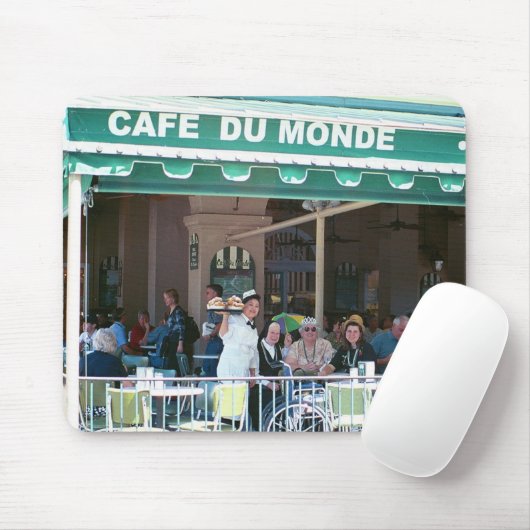 New Orleans Coffee en Beignets Muismat (Met muis)