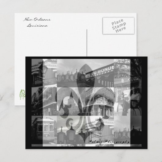 New Orleans Collage Briefkaart (Voorkant / Achterkant)