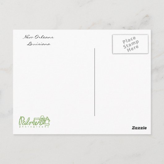 New Orleans Collage Briefkaart (Achterkant)