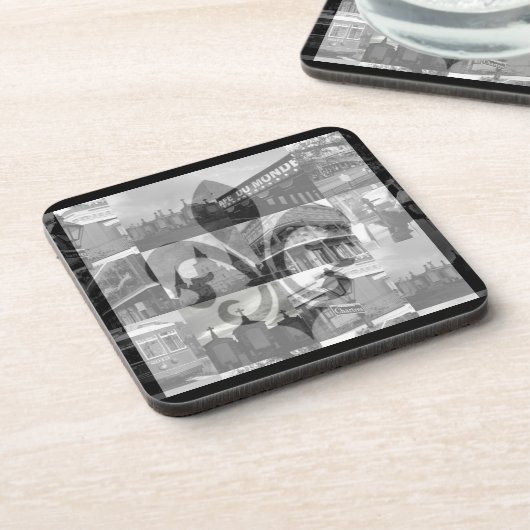 New Orleans Collage [Cork Onderzetter Set] (Linkerzijde)