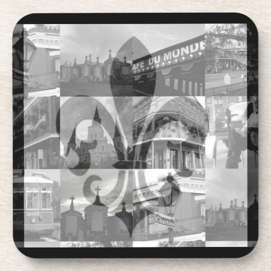 New Orleans Collage [Cork Onderzetter Set] (Voorkant)