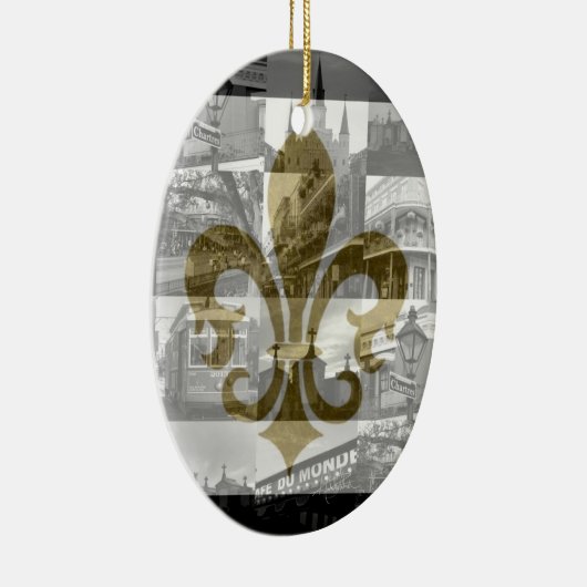 New Orleans Collage [Ornament] Keramisch Ornament (Rechts)