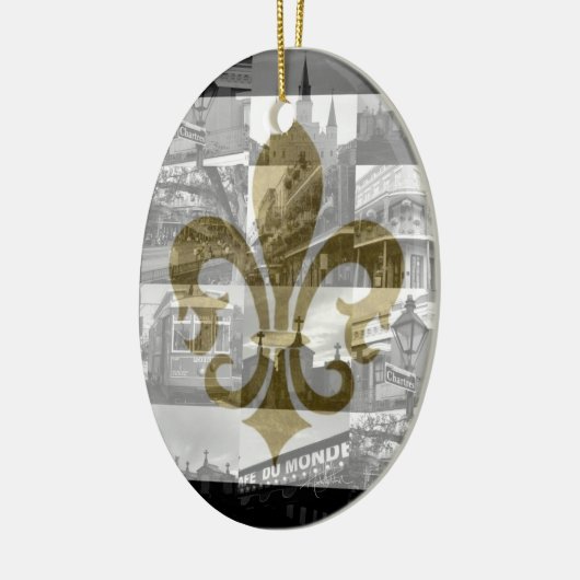 New Orleans Collage [Ornament] Keramisch Ornament (Links)