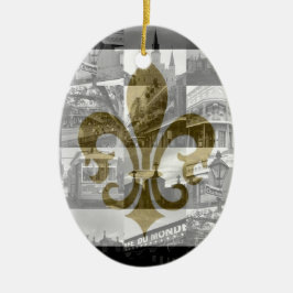 New Orleans Collage [Ornament] Keramisch Ornament