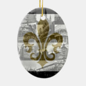 New Orleans Collage [Ornament] Keramisch Ornament (Achterkant)