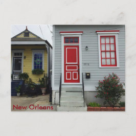 New Orleans Colorful Shotgun Houses Briefkaart