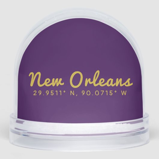 New Orleans Coordinates Sneeuwbol (Voorkant)