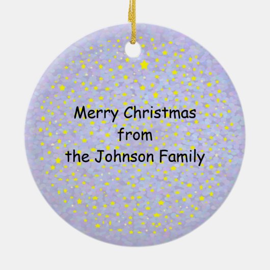 New Orleans Crescent Moon Kerstmis Keramisch Ornament (Achterkant)