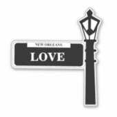 New Orleans Custom Street Sign Sticker (Voorkant)