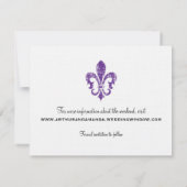 New Orleans | Datum opslaan | Paars Save The Date (Achterkant)