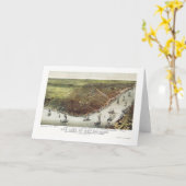 New Orleans, de Panoramische Kaart van La - 1885 (Gele Bloem)